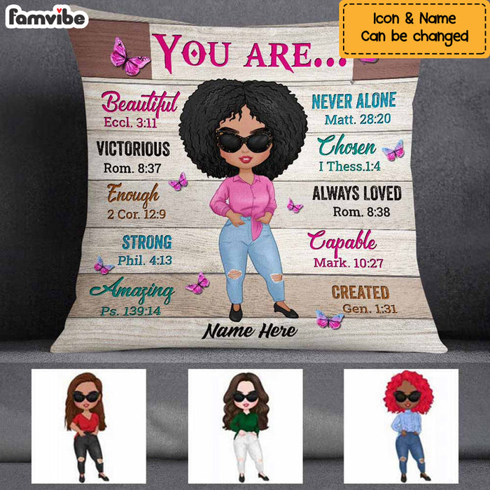 Personalized Daughter God You Are Beautiful Pillow JR264 24O57 1