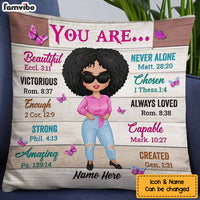 Personalized Daughter God You Are Beautiful Pillow JR264 24O57 thumb 1