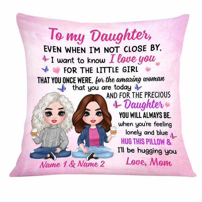 Personalized Mother Daughter Pillow JR262 85O34 1