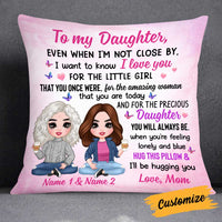 Personalized Mother Daughter Pillow JR262 85O34 thumb 1