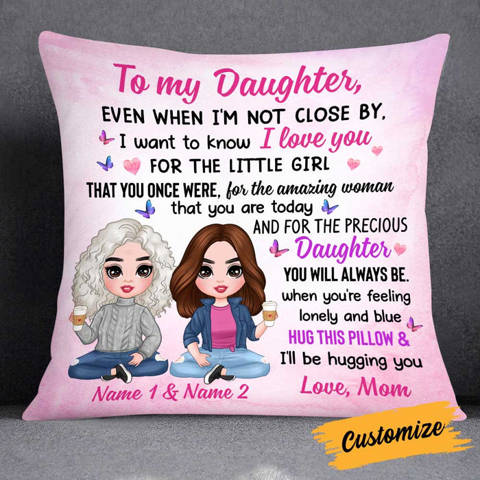 Personalized Mother Daughter Pillow JR262 85O34 1