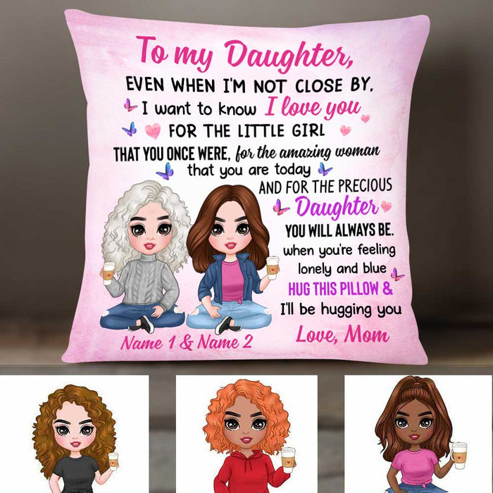Personalized Mother Daughter Pillow JR262 85O34 1