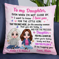 Personalized Mother Daughter Pillow JR262 85O34 thumb 1