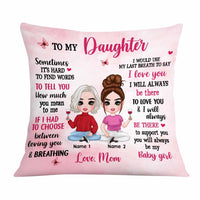 Personalized Mother Daughter Pillow JR261 85O58 thumb 1