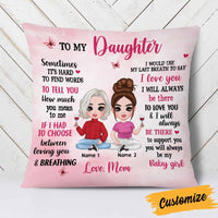Personalized Mother Daughter Pillow JR261 85O58 thumb 1