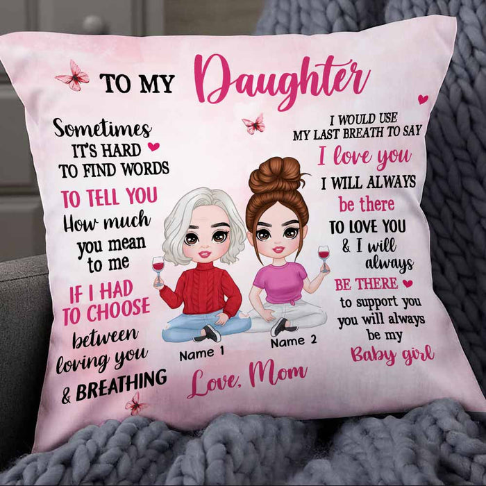 Personalized Mother Daughter Pillow JR261 85O58 1