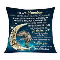 Personalized Grandson Dinosaur Pillow JR263 26O58 thumb 1
