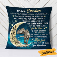 Personalized Grandson Dinosaur Pillow JR263 26O58 thumb 1