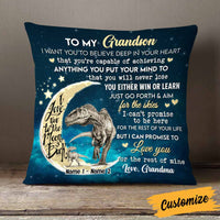 Personalized Grandson Dinosaur Pillow JR263 26O58 thumb 1