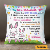 Personalized Easter Granddaughter Hug This Pillow JR262 95O47 thumb 1