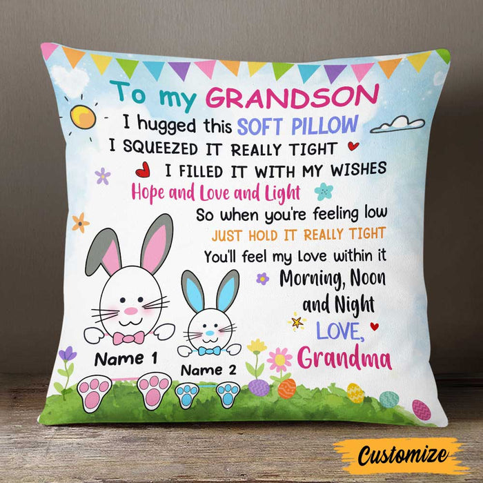 Personalized Easter Granddaughter Hug This Pillow JR262 95O47 1