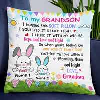 Personalized Easter Granddaughter Hug This Pillow JR262 95O47 thumb 1