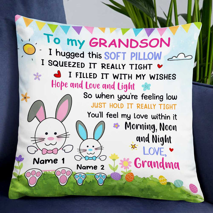 Personalized Easter Granddaughter Hug This Pillow JR262 95O47 1