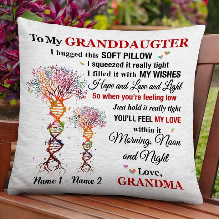 Personalized Mom Grandma To Daughter Granddaughter Son Grandson Hug This Pillow JR263 95O47 1