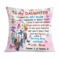 Personalized Daughter Hug This Pillow JR265 95O57 thumb 1