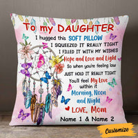 Personalized Daughter Hug This Pillow JR265 95O57 thumb 1