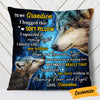 Personalized Wolf Grandson Hug This Pillow JR261 23O53 1