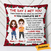 Personalized Couple Icon The Day Pillow JR263 23O53 1
