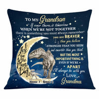 Personalized Grandson Dinosaur Pillow JR262 26O34 thumb 1