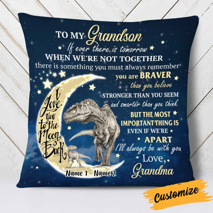 Personalized Grandson Dinosaur Pillow JR262 26O34 1