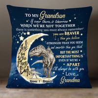 Personalized Grandson Dinosaur Pillow JR262 26O34 thumb 1