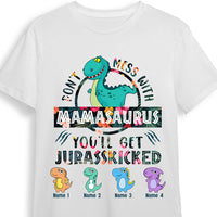 Personalized Mom Dinosaur T Shirt FB105 24O36 thumb 1