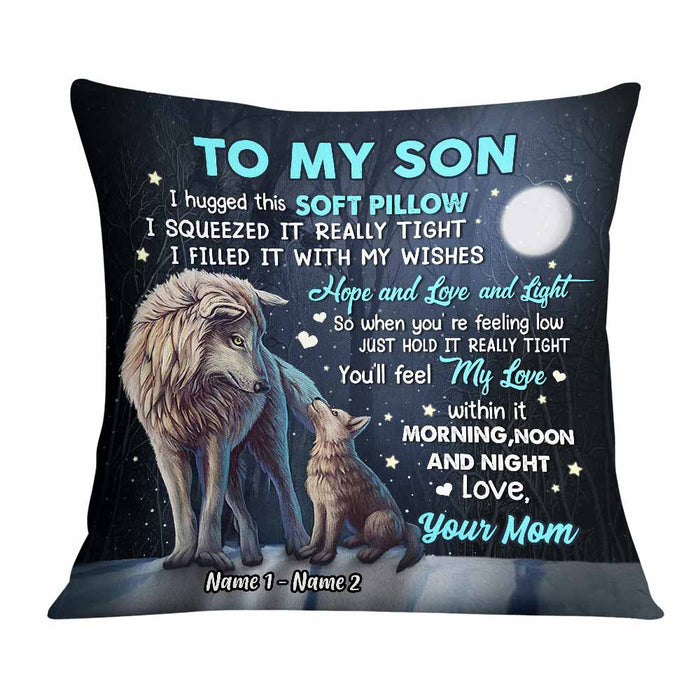 Personalized Son Hug This Pillow JR274 24O57 1