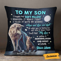 Personalized Son Hug This Pillow JR274 24O57 thumb 1