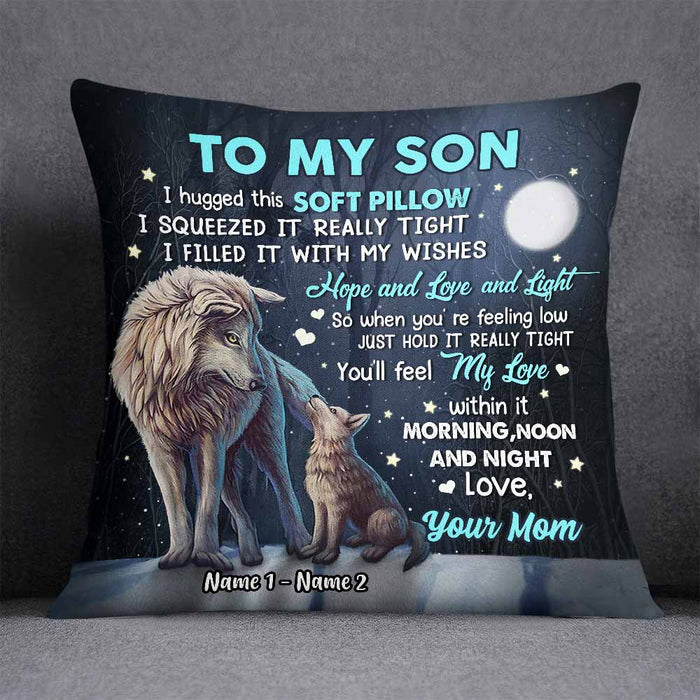 Personalized Son Hug This Pillow JR274 24O57 1