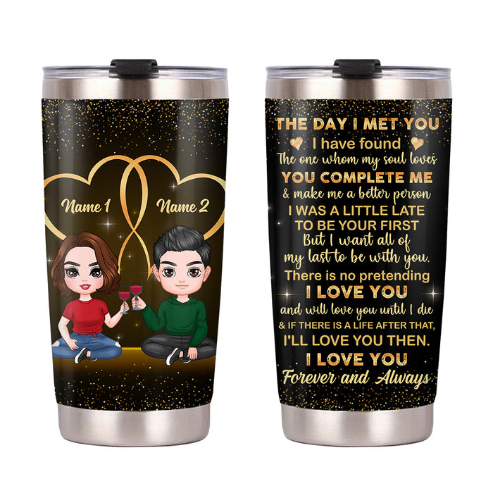 Personalized Couple Steel Tumbler JR272 30O36 1