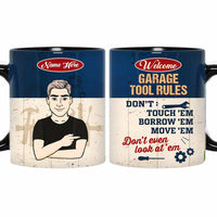 Personalized Grandpa Garage Tool Rules Mug DB272 81O58 thumb 1