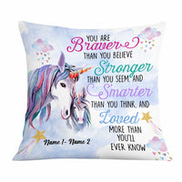 Personalized Unicorn Daughter Granddaughter Son Grandson Pillow JR273 81O58 thumb 1