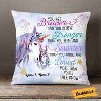 Personalized Unicorn Daughter Granddaughter Son Grandson Pillow JR273 81O58 thumb 1