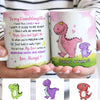 Personalized Dinosaur Mom Grandma To Son Grandson Daughter Granddaughter Hug This Mug JR181 95O34 1