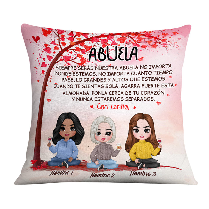 Personalized Mom Grandma Spanish Pillow JR275 30O57 1