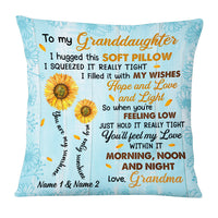 Personalized Granddaughter Sunflower Pillow JR271 30O53 thumb 1