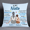 Personalized Mom Grandma To Grandson Granddaughter Spanish Mamá Abuela Hug This Pillow JR271 95O53 1