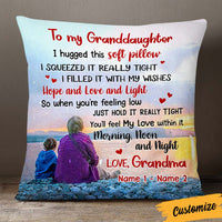 Personalized Granddaughter Hug This Pillow JR274 30O36 thumb 1