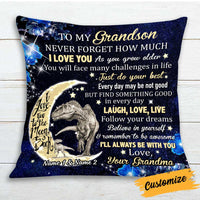 Personalized Dinosaur Daughter Granddaughter Son Grandson Pillow JR271 26O34 thumb 1