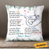 Personalized Son Daughter Mother Elephant Pillow JR271 85O58 1