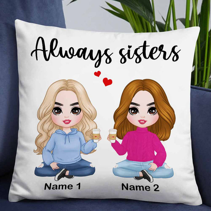 Personalized Family Icon Sisters Pillow JR272 23O57 1
