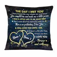 Personalized Couple The day Pillow JR276 26O47 thumb 1