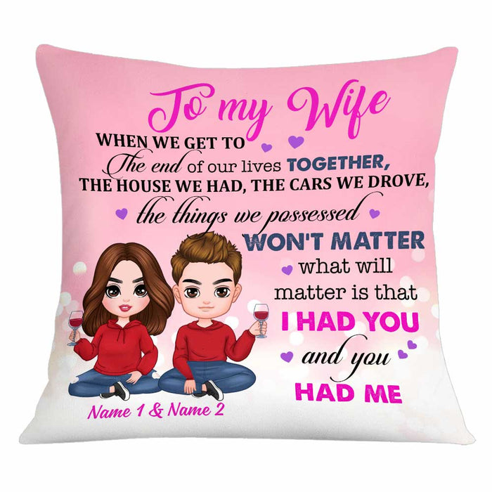 Personalized To My Wife Pillow JR272 26O34 1