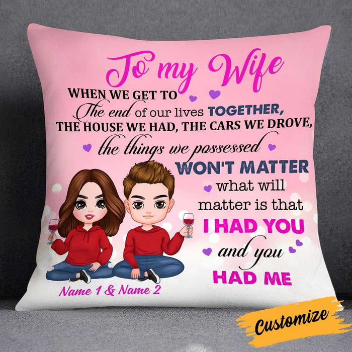 Personalized To My Wife Pillow JR272 26O34 1