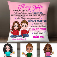 Personalized To My Wife Pillow JR272 26O34 thumb 1