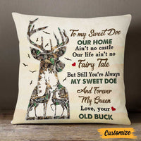 Personalized Deer Hunting Couple Pillow FB105 23O47 thumb 1