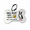 Personalized Dog Free Beer Upon Return Bone Pet Tag FB91 30O58 1