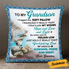 Personalized Son Grandson Wolf Hug This Pillow FB95 30O53 1