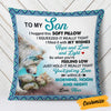 Personalized Son Grandson Wolf Hug This Pillow FB95 30O53 1