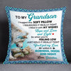 Personalized Son Grandson Wolf Hug This Pillow FB95 30O53 1